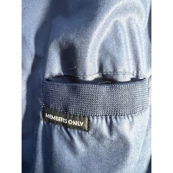 Members Only 1980s Windbreaker in Navy Blue size 42 - Picture 7 of 11